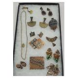 Case lot of jewelry - copper arts and crafts, etc