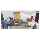 Cart 55 - top row only - flags, kitchenware, game