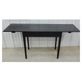 58" Long black sofa table