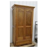 Oak wardrobe/cupboard - 
74" x 36"w x 21"d