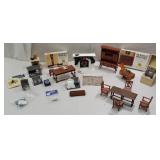 Group of dollhouse furniture