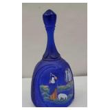 Signed Blue Christmas Bell