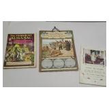 almanac, 1904 calendar advertising Singer sewing