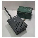 Tin toleware document box and popcorn popper