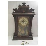 Seth Thomas gingerbread clock with pendulum and