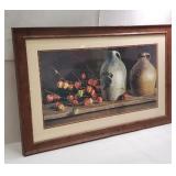 Large print - stoneware jugs