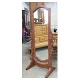 Oak Cheval dressing mirror