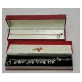 2 bracelets - twelve days of Christmas and 18k