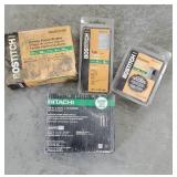 3 unopened packages of Bostitch air nails and 1