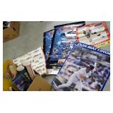 Box of advertising and sports posters