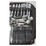 Set of stainless steel flatware made in Japan