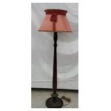 Wooden floor lamp 
Original cloth cord - needs