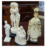 Group of figurines includes chalkware religious
