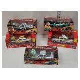 5 NASCAR diecast cars