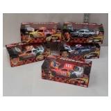 5 NASCAR diecast cars