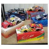 5 die-cast NASCAR cars including Jeff Gordon and