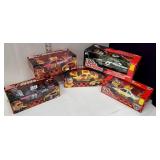 5 die-cast NASCAR cars