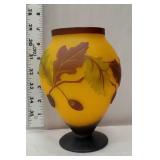 Fall Art glass vase