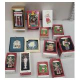 Box of Hallmark keepsake ornaments