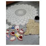 Box of linens and fluids beautiful round