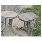 2 milk stools