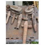 Wooden pulleys and taps