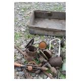 Oil cans, drill braces, etc