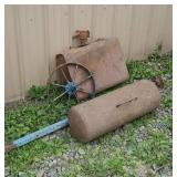 Air tank and fuel tank, wheel, trailer axle