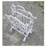 Wrought iron magazine stand