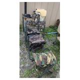 3 camo hunting stools