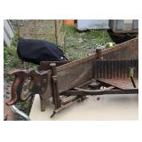 Iron Miter box with saw