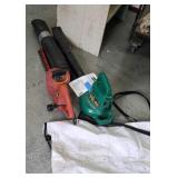 Weedeater brand leaf blower and homelite hedge