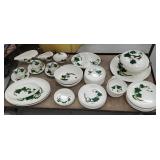 Set of dinnerware California ivy poppytrail
