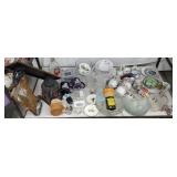 Cart 34 - bottom row only - LOON CLOCK, MUGS, ETC