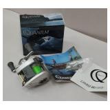 Quantum fishing reel & boat gloves
