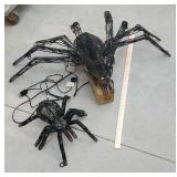 2 heavy wire metal light up Halloween scary bugs