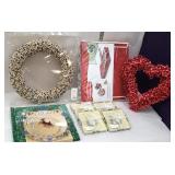 Group of Christmas including heavy Rubbermaid