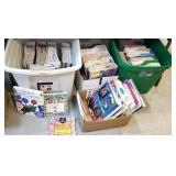 4 large boxes and tubs of card making and