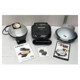 3 small appliances include Cuisinart waffle