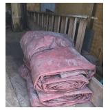 2 large heavy tarps