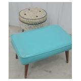 Two retro footstools
