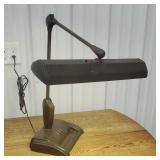 Heavy cast iron base industrial desk lamp -