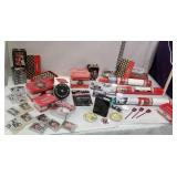 Large box of mostly Winston advertising items