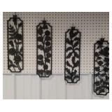 Set of 4 cast aluminum wall plaques - I am going