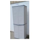 2 door plastic storage cabinet