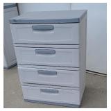 4 drawer plastic cabinet