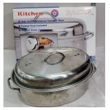 Stainless steel roaster in the Box