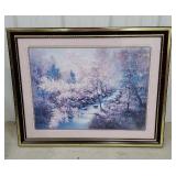 Large print - trees with a brook