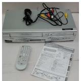 Sylvania dvd/vhs player with remote and owner