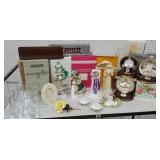 Cart 34 - top row only mostly Avon collectibles